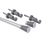 Kit de Varão Alumínio Jade Nobre 2,00m Grafite 28mm