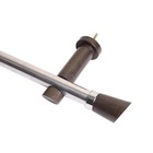 Kit de Varão Alumínio Jade Nobre Eco 3,00m Imbuia 28mm