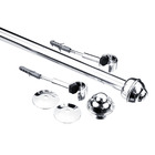 Kit de Varão Alumínio Prata 2m 19mm Couselo