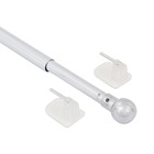 Kit de Varão Extensível Aço 0,50 a 0,85m Cromado