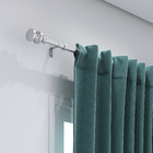 Kit de Varão Extensível Alumínio Simples 1,60 a 3,00m Cromado 16/19mm Inspire