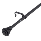 Kit de Varão Extensível Alumínio Simples 1,60 a 3,00m Preto 16/19mm Inspire