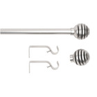 Kit de Varão Extensível Alumínio Bolex 1,60 a 3,00m Niquel Mate 16/19mm Inspire