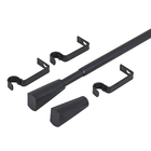 Kit de Varão Extensível Pommel 1,60 a 3m Preto 16/19mm Inspire