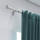 Kit de Varão Extensível Alumínio Simple 2,00 a 3,60m Niquel Mate 25/28mm Inspire