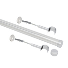 Kit de Varão Metal Prata 1,50m 28mm