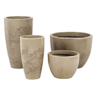 Kit 4 Vasos de Plástico Antique Camurça Verona Vasart