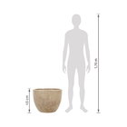 Kit 4 Vasos de Plástico Antique Camurça Verona Vasart