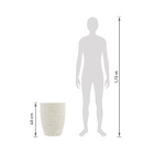 Kit 2 Vasos de Plástico Marrom com Prato Relevo Vasart