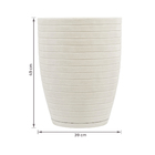 Kit 2 Vasos de Plástico Marrom com Prato Relevo Vasart