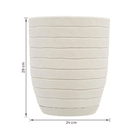 Kit 2 Vasos de Plástico Marrom com Prato Relevo Vasart