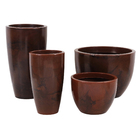 Kit 4 Vasos de Plástico Rusty Verona Vasart