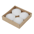 Kit de Velas Decorativas Flutuante Branco 4 Unidades 82g 3,5x7cm Lumie