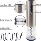 Kit Decanter + Cortador De Lacres + Abridor Elétrico Recarreg