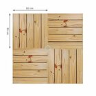 Kit Deck Em Placa De Madeira Modular 50cmx50cm Com 12 Placas