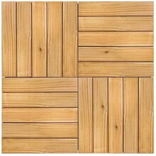 Kit Deck Em Placa De Madeira Modular 50cmx50cm Com 12 Placas