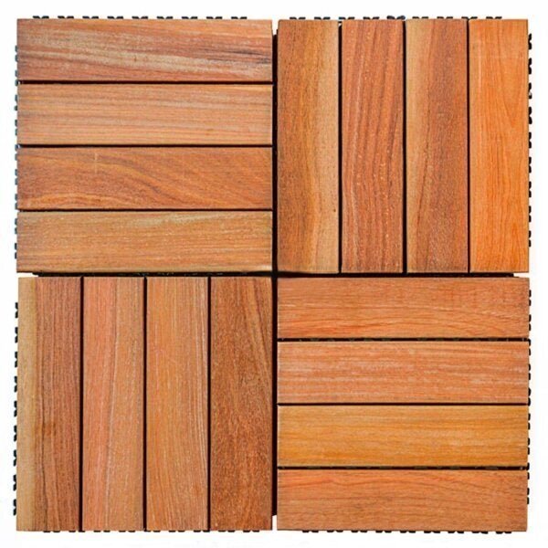 Kit Deck Em Placa De Madeiramodular Base Plástica 30x30cm Com