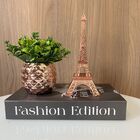Kit Decoração 3 Peças, Vaso Rose Gold E Enfeite Torre