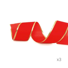 Kit Decoração Árvore de Natal Clássica Vermelha e Dourada 110 Peças com Bolas, Enfeites, Flores, Fitas, Topo e Saia