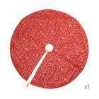 Kit Decoração Árvore de Natal Clássica Vermelha e Dourada 77 Peças com Bolas, Enfeites, Galhos, Fitas, Topo e Saia