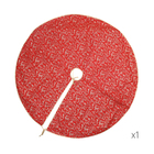 Kit Decoração Árvore de Natal Clássica Vermelha e Dourada 83 Peças com Bolas, Enfeites, Flores, Fitas, Topo e Saia