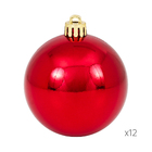 Kit Decoração Árvore de Natal Clássica Vermelha e Dourada 91 Peças com Bolas, Enfeites, Flores, Fitas e Topo de Árvore