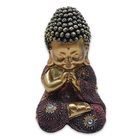 Kit Decoração Buda Da Sabedoria Buda Rezando Com Bandeja