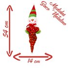 Kit Decoração Enfeite Árvore Natal 6 Peças Papai Noel Boneco