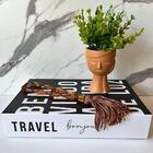 Kit Decoração Livro + Vaso + Potiche