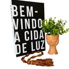 Kit Decoração Livro + Vaso + Potiche