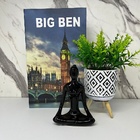 Kit Decoração Livro + Vaso Artesanal + Mulher Meditando