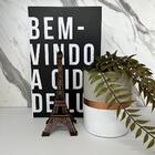 Kit Decoração Livro Travel + Vaso Artesanal + Torre Eiffel