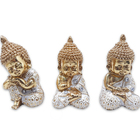 Kit Decoração Oriental Trio De Baby Budas Da Sabedoria