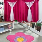 Kit Decoração P/ Quarto De Menina = Cortina Malha Jessica + T