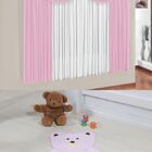 Kit Decoração P/ Quarto De Menina = Cortina Paris + Tapete Pe