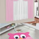 Kit Decoração P/ Quarto De Menina = Cortina Paris + Tapete Pe