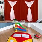 Kit Decoração P/ Quarto De Menino = Cortina Malha Jessica + T