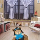 Kit Decoração P/ Quarto De Menino = Cortina Malha Juvenil + T