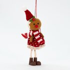 Kit Decoração Para Árvore De Natal 6 Biscoitos Pendente 17cm