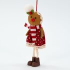 Kit Decoração Para Árvore De Natal 9 Biscoitos Pendente 17cm