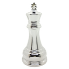 Kit Decoração Peça De Xadrez Rei E Peão Porcelana Bandeja