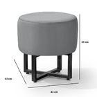 Kit Decorativo 2 Banquinho Para Sala De Estar Apoio Para Pés