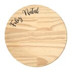 Kit Decorativo De Natal Tábua De Mesa E Placas De Porta