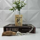 Kit Decorativo Livro + Colar + Vaso De Madeira Artesanal Fé