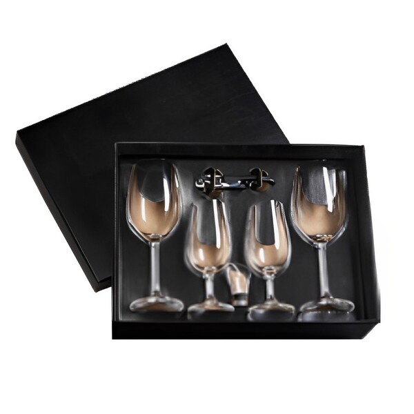 Kit Degustação Completo 4 Taças Cristal Vinho Elegante Luxo