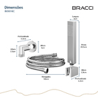 Kit Desviador Chuveiro De Teto Moderno Cromado