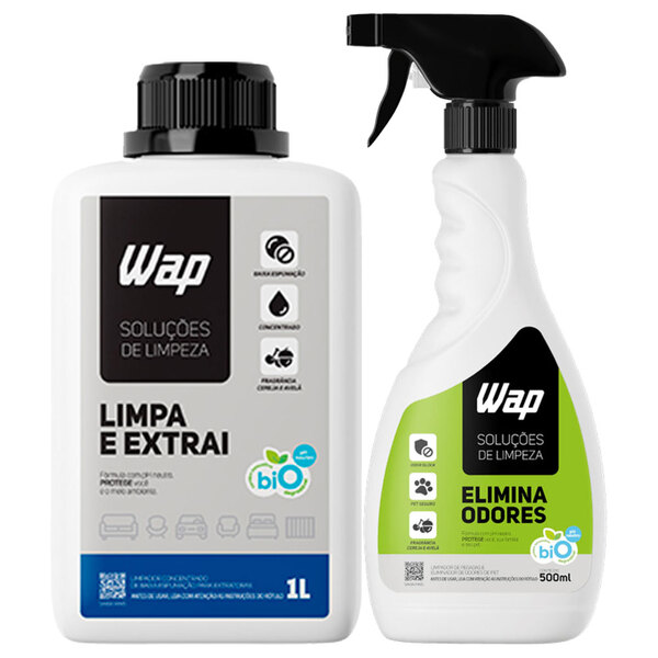 Kit Detergente Concentrado Limpa Extrai 1 Litro Eliminador Od