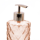 Kit Difusor E Porta Sabonete Liquido De Vidro Laranja - D'ros