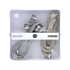 Kit Disco Quadrado Ferro 12cm Branco Hevvy
