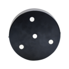 Kit Disco Redondo Ferro 12cm Preto Hevvy